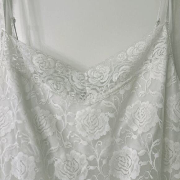 Breezies Angel Love White Lace Y2K Fairycore Cami Top 1X - Picture 4 of 9